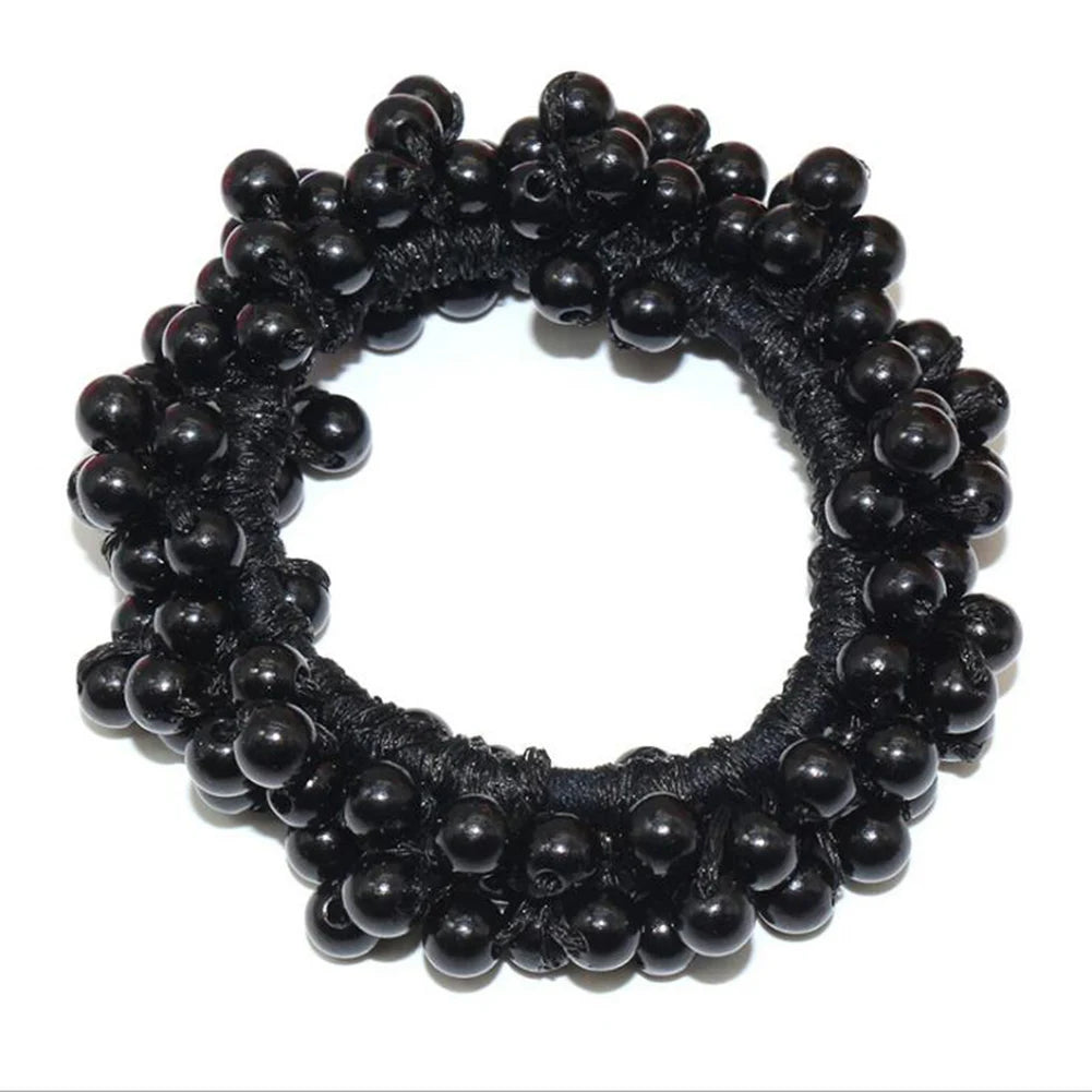 Pearls Beads Hair Ties Elastic Hair Bands For women Hair Rope Scrunchies Ponytail Holders Rubber Hair Accessories