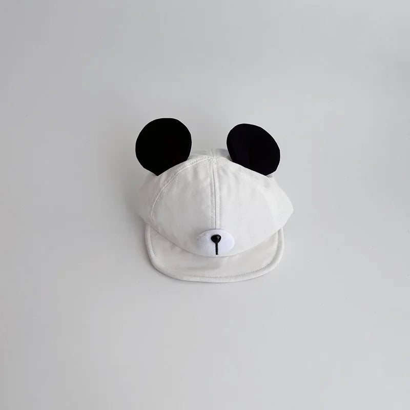 Cute Bear Ear Baby Hat Kids Boy Girl Soft Cotton Peaked Bonnet Caps Children Cartoon Casual Sun Visor Hats