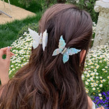 Retro Butterfly Hair Clips Back Of The Head Hair Claws Sweet Coiled Hairpin Women Lady Girl Headwear Hair Styling Tools