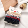 5/6pcs Simple Solid Color Elastics Hair Ties for Women Thick Hair Soft No hurt Hair Ponytail Holder Hair Rope Hair Accessories