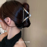 Fashion Geometric Metal Hair Claw Clips for Women Vintage Hair Clamps Crab Headband Hairpin Girls Hair Accessories Headwear