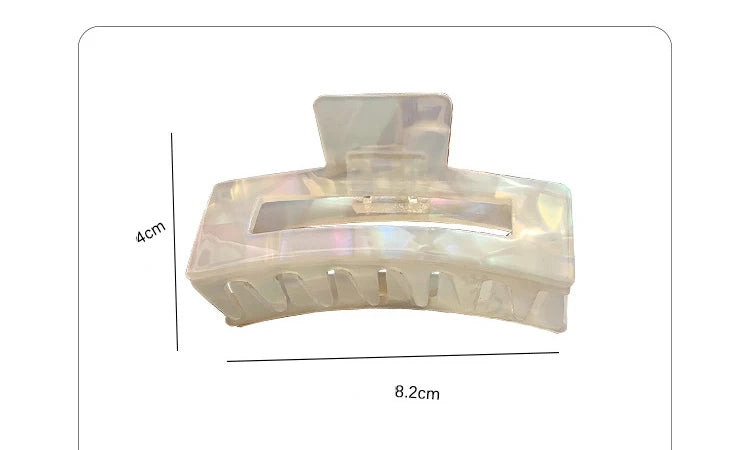 Bilandi Trendy Jewelry Acetate Hair Clip For Women Girl Head Hairpin Resin Hair Claw Headdress Female Hair Accessories