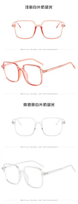 Blue Light Blocking Men Women Glasses Fashion Square Shape Big Size Glass in Trend Trendy Glasses Frame Women