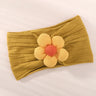 1Pc Baby Nylon Headscarf Astique Suitable Newborn Girl Flower Handmade Headband Elastic Hairband Turban Toddler Hair Accessories