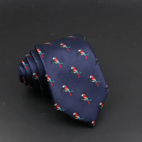 Cute Cartoon Pattern Animal Floral Printed Tie For Men Narrow Slim NeckTie Wedding Red Navy Party Ties Cravat Accessories Gifts