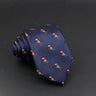 Cute Cartoon Pattern Animal Floral Printed Tie For Men Narrow Slim NeckTie Wedding Red Navy Party Ties Cravat Accessories Gifts