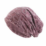 Women Men Sleeping Hat Baggy Beanie Satin Lined Night Unisex Sleep Cap Hair Care Bonnet Hair Loss Nightcap Pullover Hat Headwear