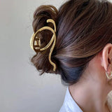 Woman Silver/Gold Irregular Hairpins Punk Style Metal Hair Claws Barrettes Women Hair Accessories Ponytail Hair Clips Headwear
