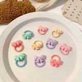 Hair Accessories Girls Bands Bandeau Cheveux Scrunchies Elastic Fille Korean Haarband Rubber Brown Children Gomas Gift Kids