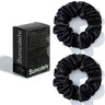 2PCS 3.5CM Mulberry Silk Scrunchies Women Grils Hair Ties for Hair Sleep No Damage Hairband Curly Hair Elastics Ponytail Holder