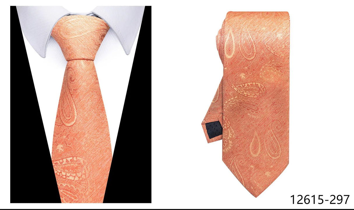 100% Silk Brand Purple Tie Men Necktie High Quality Mix Colors Silk 7.5 cm Gravatas Accessories Wedding April Fool's Day
