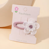 1pcs Ins Daisy Flower Hair Clips Baby Girl Hairpins for Kids Lace White Barette Princess Hooks Infant Accessories Korean