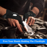 Outdoor Hunting Gloves Luminous Lighting Half Finger with Lights Night Driving Hunting Vehicle Maintenance Lighting Gloves