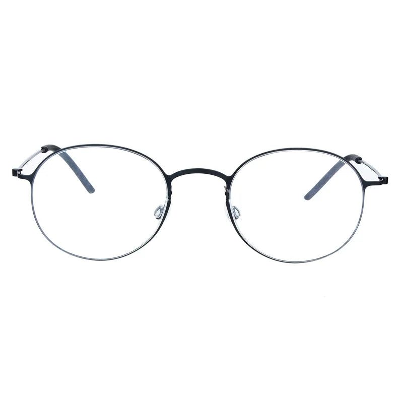 Thititanium Glasses Frame Men Denmark Brand 5504 Women Eyeglasses Thin Rim Screwless Ultralight Classics Round Eyewear 2025 New