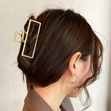 Fashion Geometric Metal Hair Claw Clips for Women Vintage Hair Clamps Crab Headband Hairpin Girls Hair Accessories Headwear