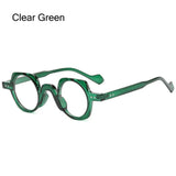 Round Square Frame Blue Light Blocking Glasses Japanese Style Unisex Non-Prescription Glasses Eyeglasses Frame