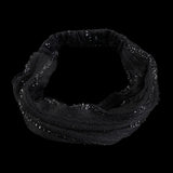 White Hair Elastic Hair Band Sequin Shiny Cloth Mother Hair Hoop Women Headband Korean Headwear Wide Hair Band Mesh Hairbands