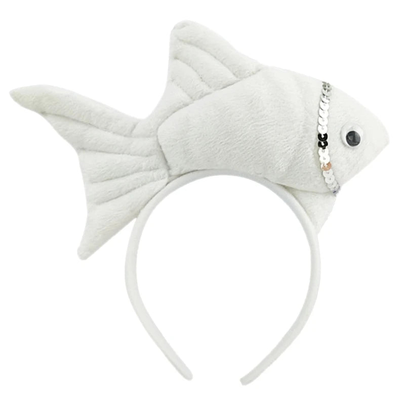 Cartoon Animal Headband Halloween Festival Performance Props Headband Little Penguin Lion Monkey Fish Headbands Hair Accessories