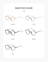 2015 Round Eyeglass Titanium Retro Square Glasses Frames Men Women Eyeglasses Frames Eyewear Business Korean Spectacles Frame
