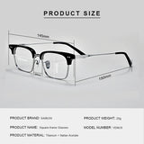 2024 new Italian imported titanium eyeglasses frame star the same fashion VENUS men reading myopia presbyopia optical glasses