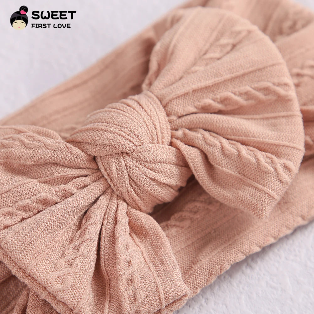 3Pcs/Set Cute Bowknot Baby Headband Turban Soft Elastic Baby Girls Hairband Newborn Hair Band Headdress Kids Hair Accessories