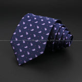 New Design Wedding Men Tie Purple Solid Striped Paisley Flower Neckties Men Business Dropshipping Groom Collar Accessories Gift