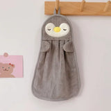 Hand Towels Bathroom Microfiber Towel Baby Wipes Extra Thick Coral Velvet Handkerchief Children's Cartoon Animal Absorbent Towel