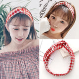 Cross elastic headband chiffon silk headband ladies headband hair accessory sports face wash