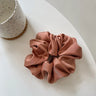 Korean Woman Big Elegant Silk Elastics Hair Band Girls Solid Color Scrunchies Hair Ties Ladies Ponytail Hold Hair Accessories