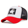 Five-Pointed Star Printed Baseball Net Caps Spring and Summer Outdoor Adjustable Casual Hats Sunscreen Hatcreen Hat