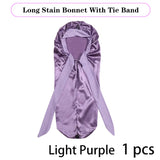 Soft Silky Long Satin Bonnet For Natural Hair And Curly Hair Extra Large Size Hair Cap With Tie For Comfortable Night Sleep 1Pcs