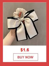 Chouchous pour cheveux coréens noirs avec nœud en soie pour femmes, élégants, élastiques, queue de cheval, accessoires pour cheveux