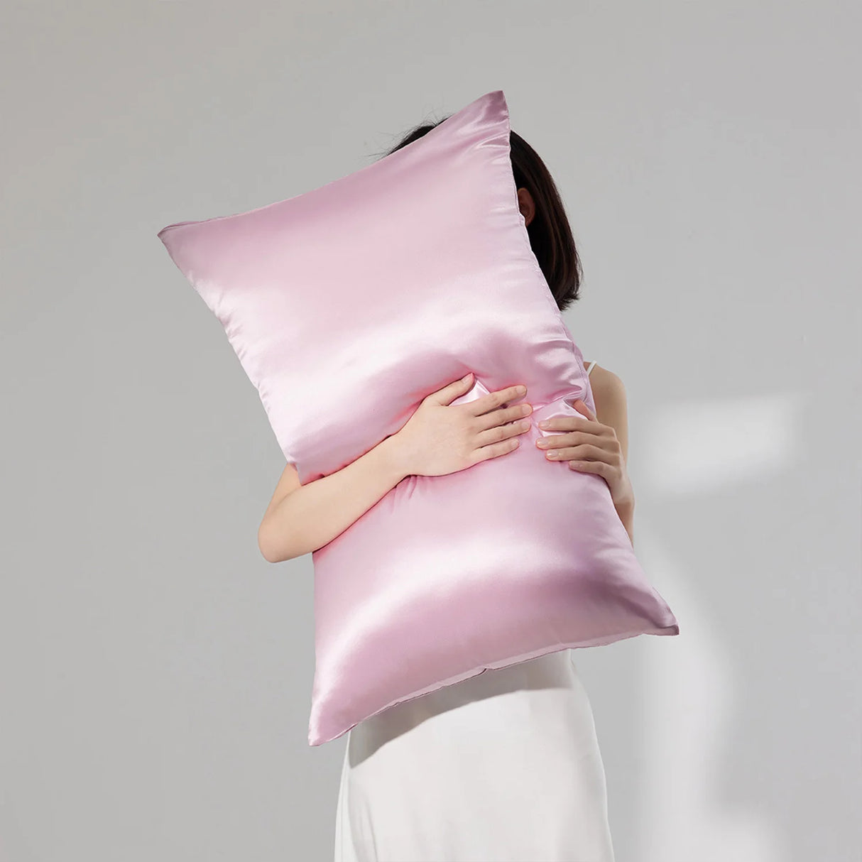 Luxury 4PCS/LOT 2 Pillowcase Hair Scrunchie Night Hat Set Fashion Imitation Silk Satin Pillowcase Sleep Set tool Silkly Cap