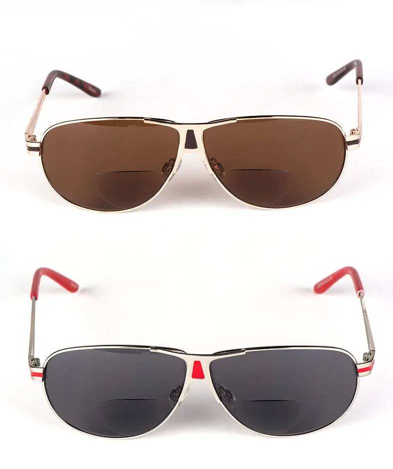 Double Lens Sunglasses and Reading Glasses Dual Function Glasses Metal Eyeglass Frame Sunglasses