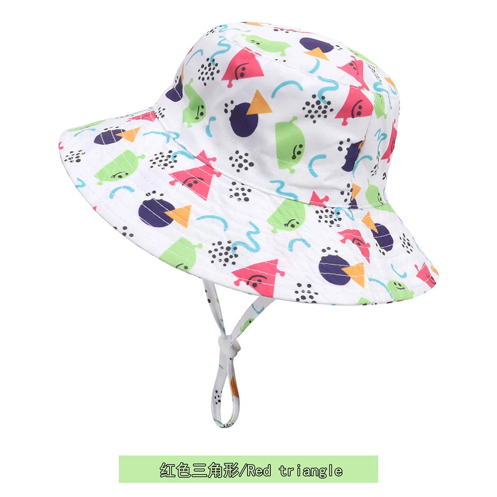 XS,M,L Summer Baby Sun Hat UV Protection Kids Bucket Hat For Girls Boys Outdoor Panama Beach Caps Toddler Infant Bucket Cap