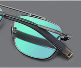 Titanium Double Beam Men's Glasses Frame Fashion Light Luxury Women's Glasses Frame Retro Optical Prescription Glasses Fram 105