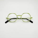 Wcwe Belight Optical Belgium Geometry Irregular Shape Titanium Eyewear Spectacle Frame Men Women Eyeglasses