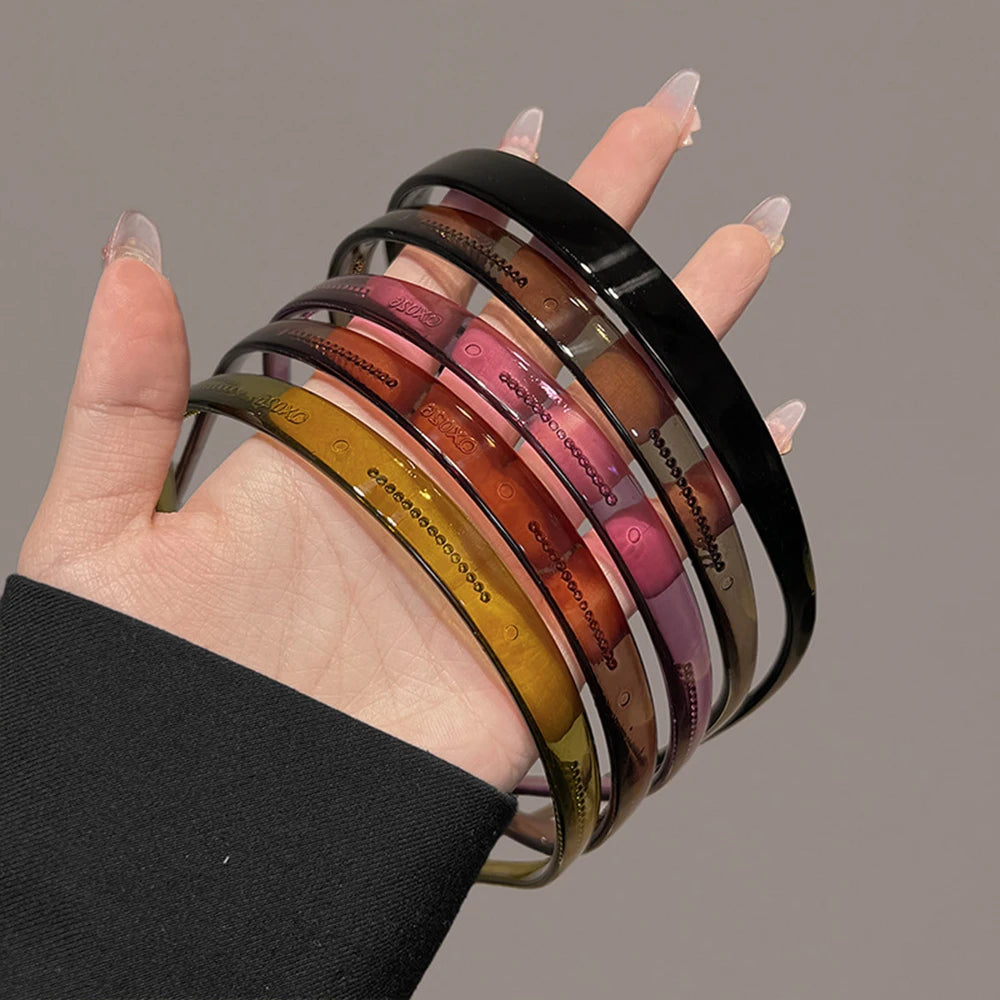 Toothed Headband Sunglasses Shaped Headband Transparent Non-slip Hair Hoop Hairstyle Fixing Tool Hair Accessories Hairband