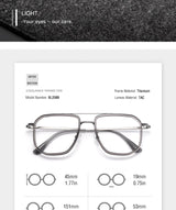 Vintage Titanium Eyeglasses Frame Men Square Myopia Prescription Glasses Women Retro Optical Luxury Brand Glasses Frame Eyewear