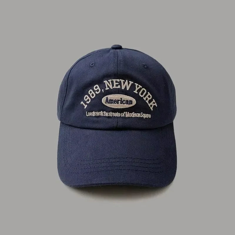 Spring Korean Retro Baseball Hat Women, Autumn and Winter, Wild Ins, Street Letter Embroidery Cap, Summer Couple Men