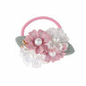 Handmade Flower Elastics Hair Ties For Kids Girls Stretchy Rubber Hairband Slim Headband Scrunchies Ponytail Holder Ring Loop