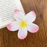 3 Inch Gradient Flower Hair Claw For Women Elegant Resin Floral Hair Clip Fresh Sweety Flower Gripper Girls Hair Accessories