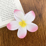 3 Inch Gradient Flower Hair Claw For Women Elegant Resin Floral Hair Clip Fresh Sweety Flower Gripper Girls Hair Accessories