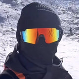 New Style Wrap-around Fashion Sports Glasses For Men And Women,Mirrored,Reflective Lenses,Outdoor Activities Like Cycling,Skiing