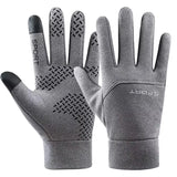 Windproof and Waterproof Outdoor Gloves Touch Screen Thumb and Index Finger Fingertips Warm Gloves for Running Cycling