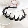 Toothed Non-slip Headbands Women Black Red Hair Hoops Bezel Headwear Ladies Korean Fashion Hair Accessories Hair Bands
