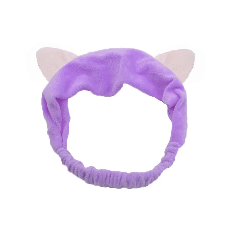 Headband For Washing Wash Face Rabbit makeup Hairbands Girls Elastic Holder Hair Strap Bands Ears Turban Hair Accessories