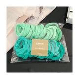 50PCS/Set Women Girls 4CM 2CM Colorful Nylon Elastic Hair Bands Ponytail Holder Rubber Bands Scrunchie Headband Hair Accessories
