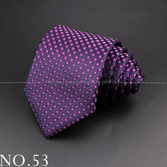 New Design Wedding Men Tie Purple Solid Striped Paisley Flower Neckties Men Business Dropshipping Groom Collar Accessories Gift