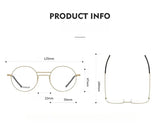 Handmade Round Titanium Glasses Frames 5518 Retro Men Double Beam Round No Screw Eyeglasses Denmark Brand Lightweight Women